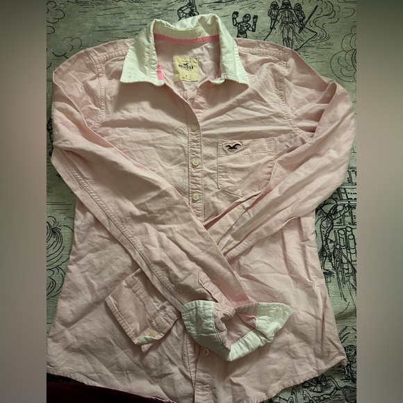 Light Pink Hollister Button Down - Picture 1 of 3